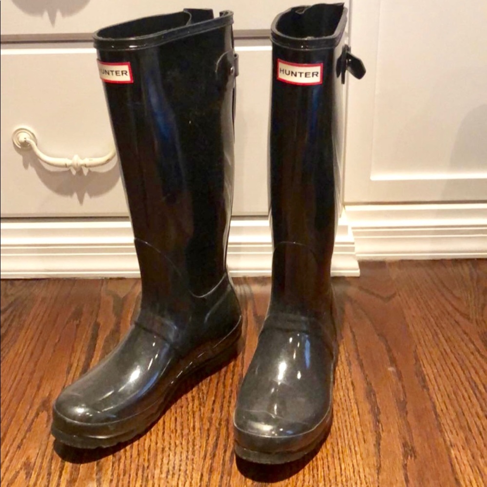 Hunter rain boots size 7. Perfect condition!